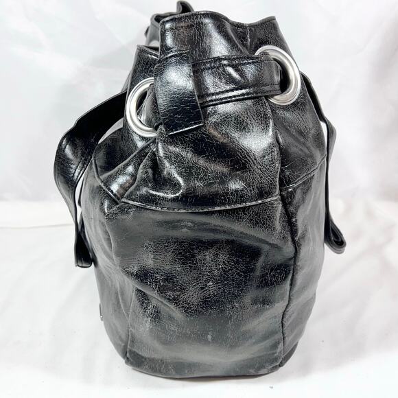 Vans Cool it Now Shoulder Tote Bag Large Black Braided Loop Handles Purse New - Picture 5 of 13